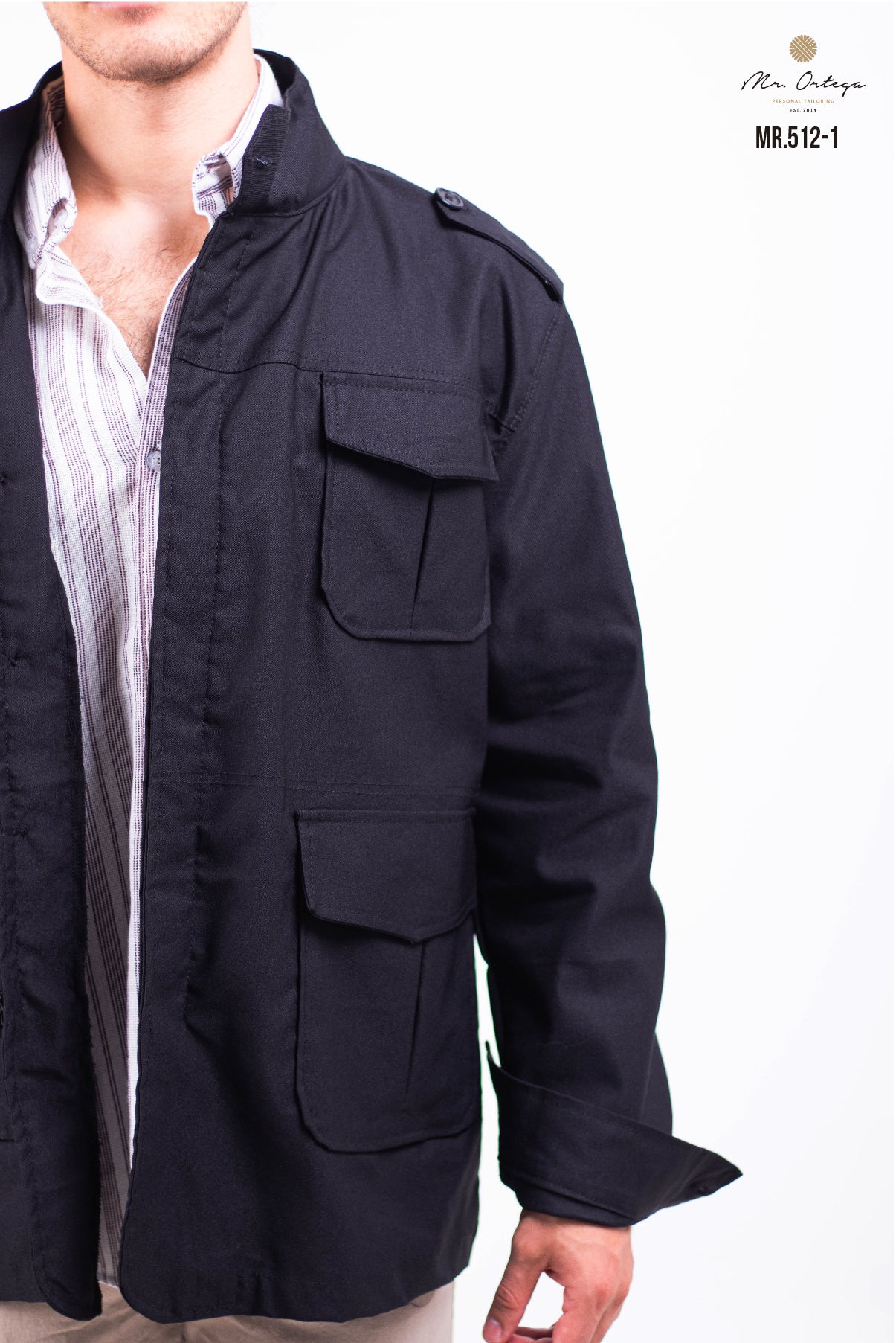 CHAMARRA GABARDINA NEGRO