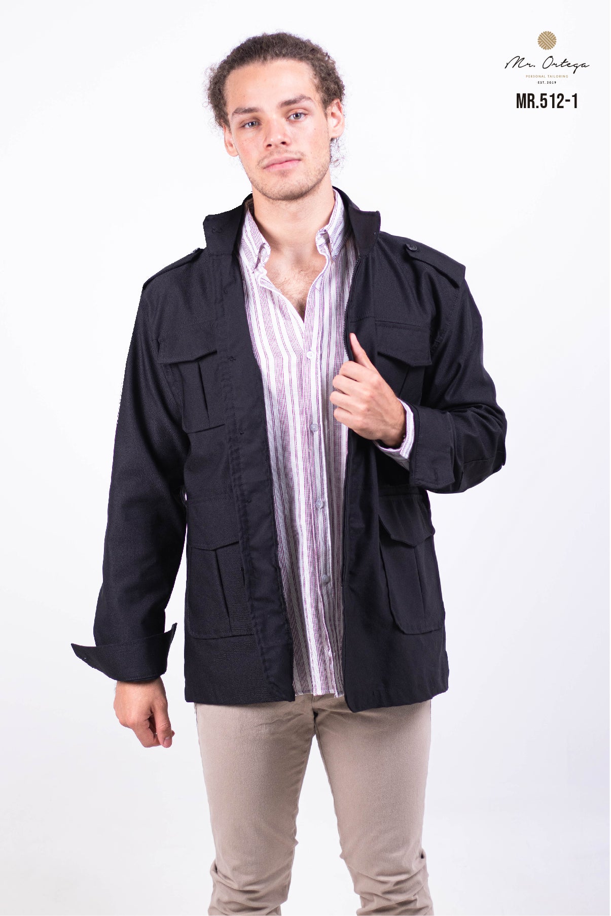 CHAMARRA GABARDINA NEGRO