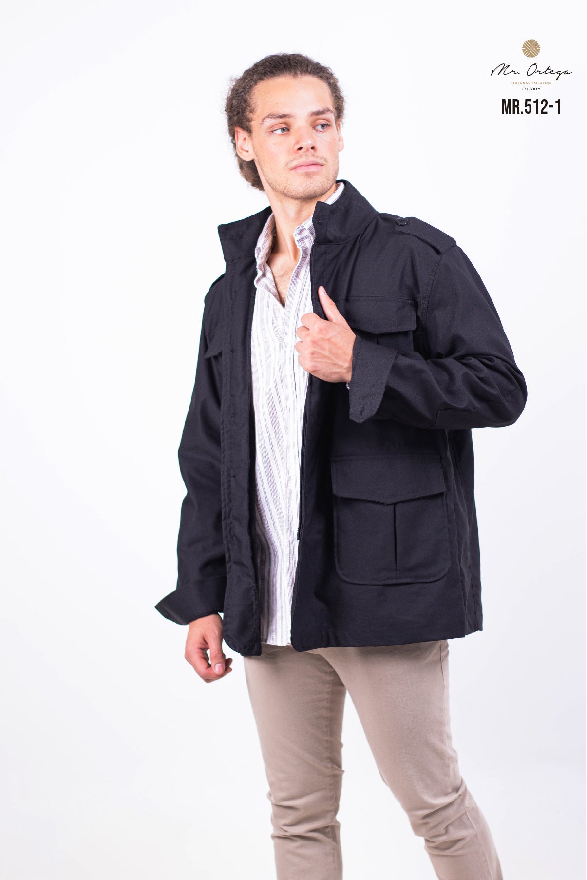 CHAMARRA GABARDINA NEGRO