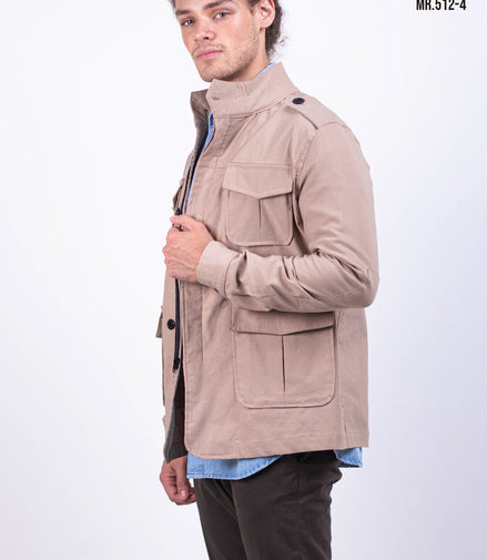 CHAMARRA GABARDINA BEIGE