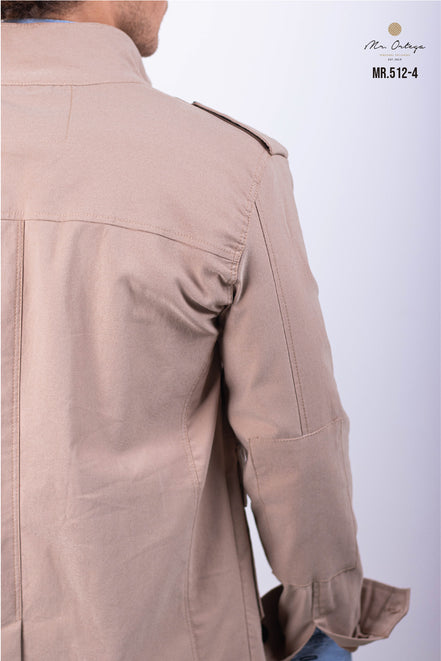 CHAMARRA GABARDINA BEIGE