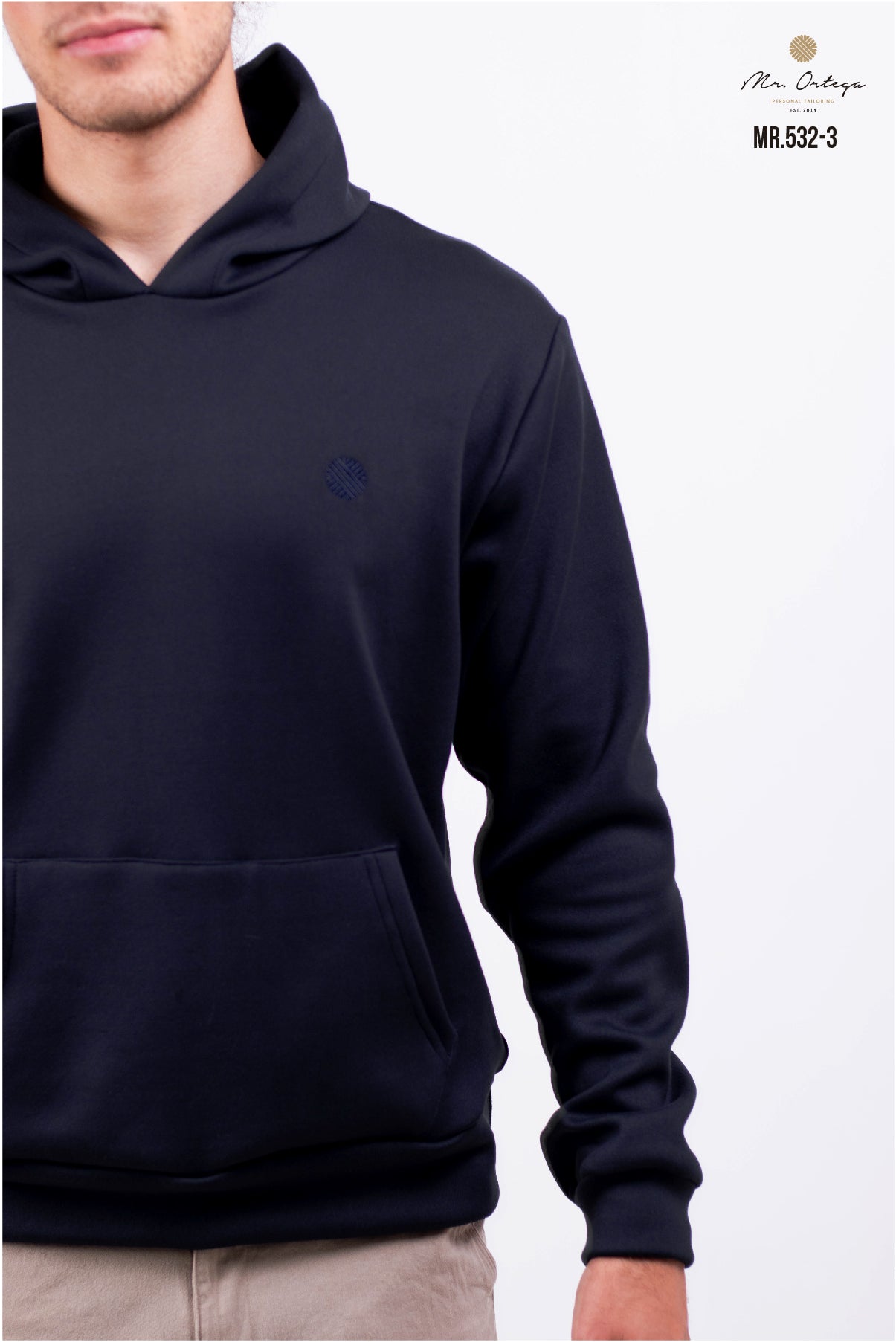 SUDADERA ALGODÓN AZUL MANGA LARGA