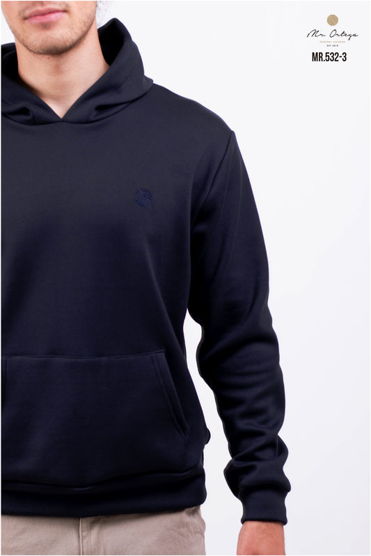 SUDADERA ALGODÓN AZUL MANGA LARGA