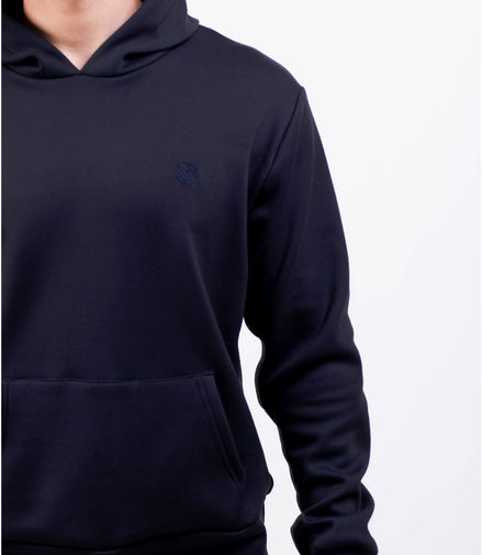 SUDADERA AZUL MARINO CON GORRO