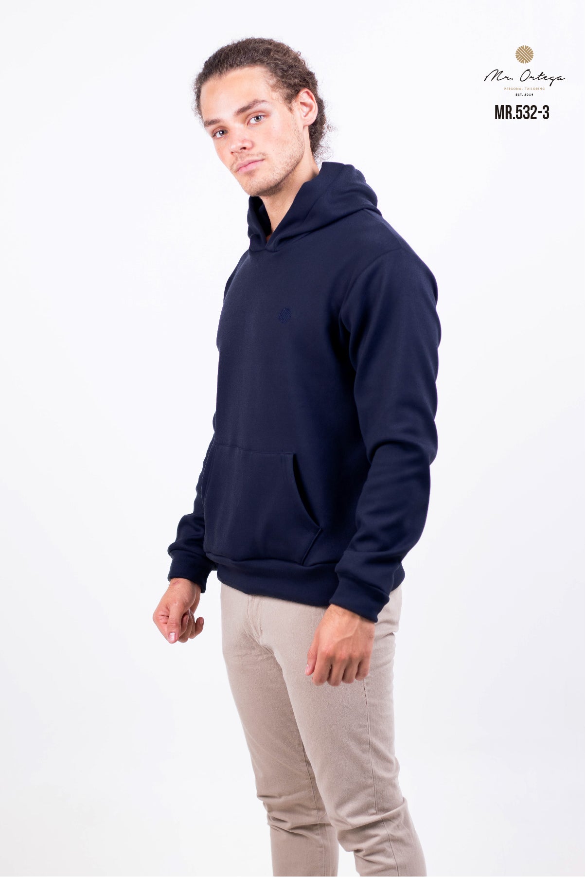 SUDADERA ALGODÓN AZUL MANGA LARGA