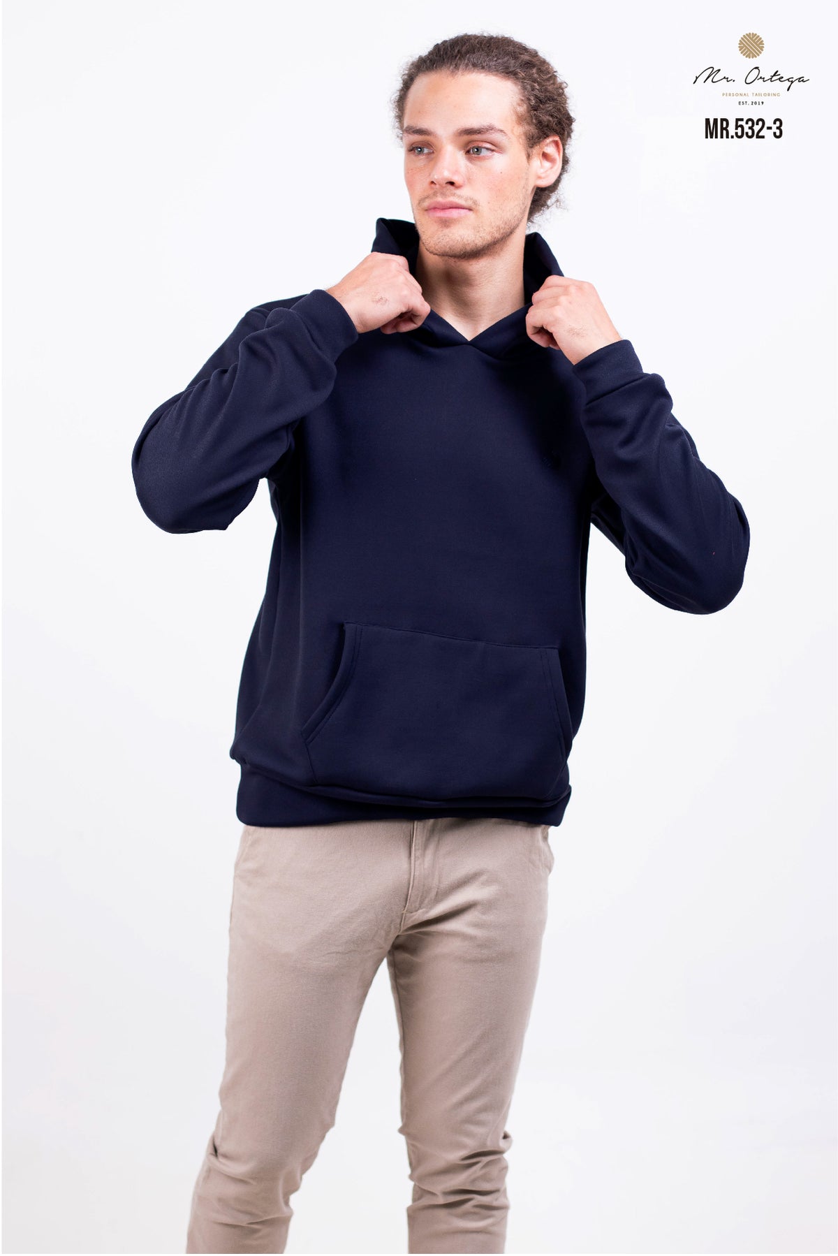 SUDADERA ALGODÓN AZUL MANGA LARGA
