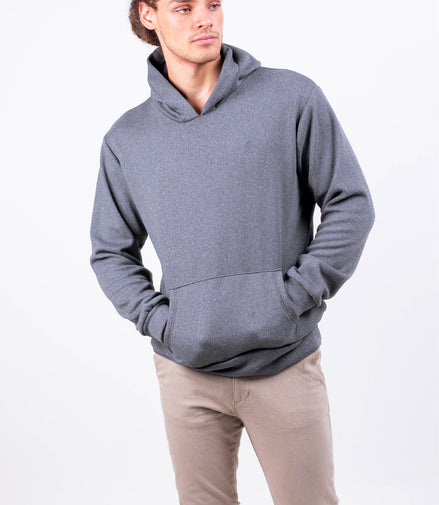 SUDADERA GRIS OSCURO CON GORRO