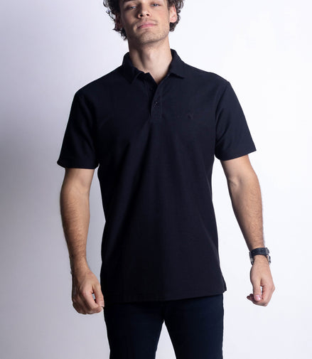PLAYERA POLO NEGRO