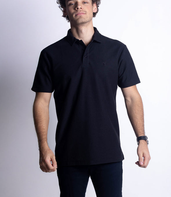 PLAYERA POLO NEGRO