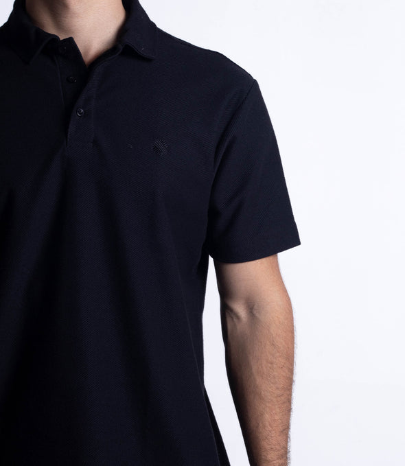PLAYERA POLO NEGRO