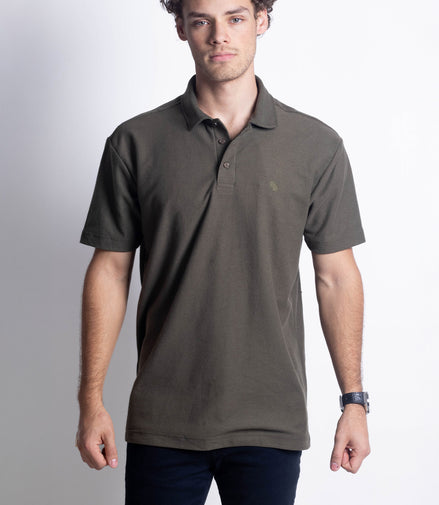 PLAYERA POLO VERDE MILITAR