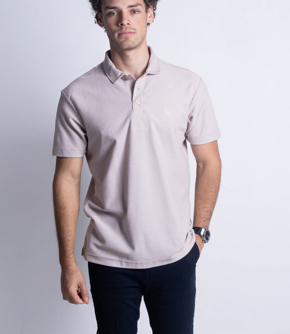 PLAYERA POLO BEIGE