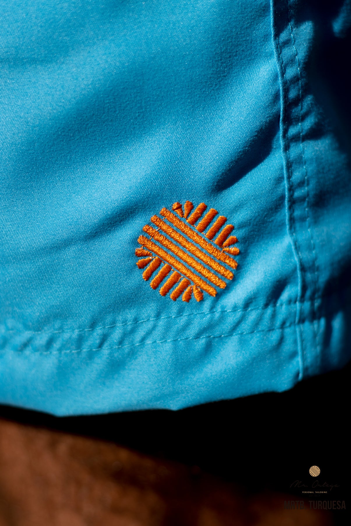 Traje De Baño Liso Azul Turquesa
