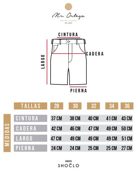 BERMUDA DE GABARDINA BEIGE