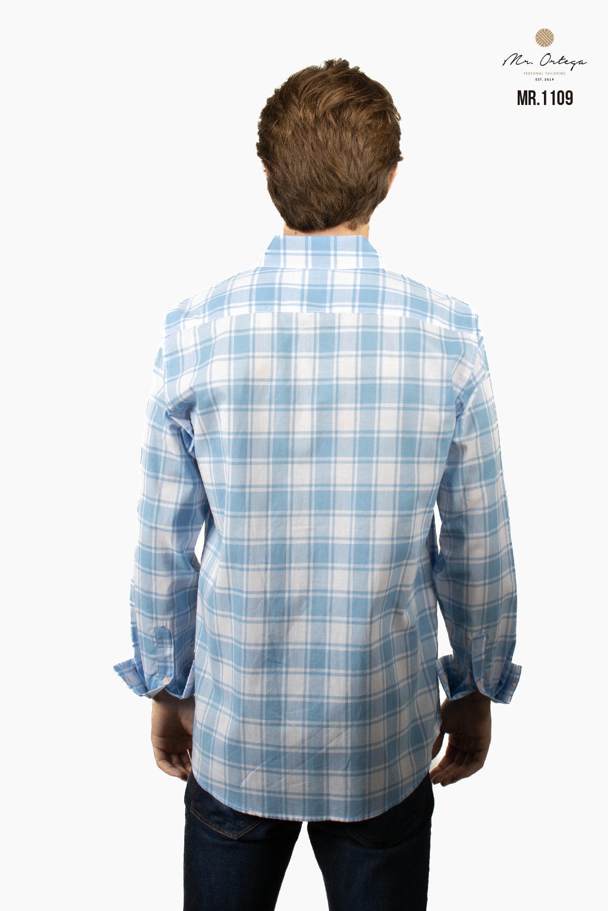 CAMISA CUADROS AZUL CLARO