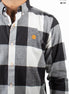 CAMISA CUADROS NEGRO / BLANCO