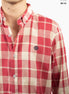CAMISA CUADROS ROJA Y BEIGE