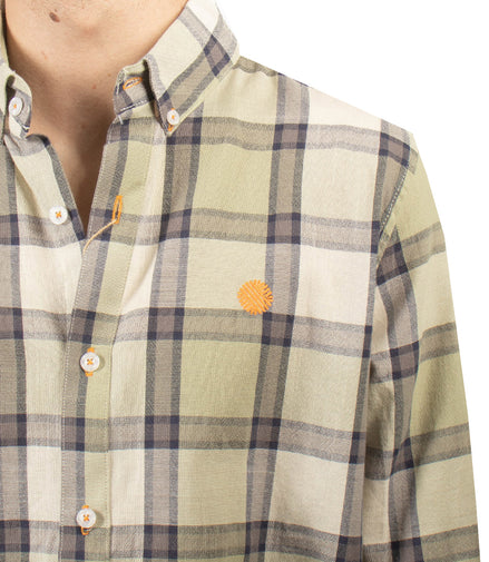 CAMISA CUADROS VERDE OLIVO