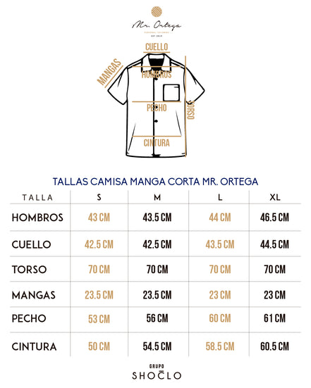CAMISA LISA BEIGE MANGA CORTA LOGOTIPO OLIVO
