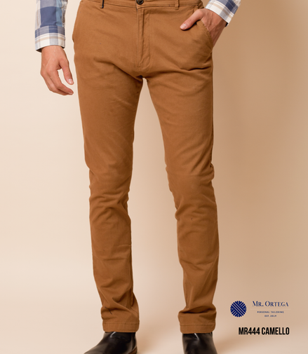 PANTALÓN GABARDINA CAMELLO CORTE REGULAR