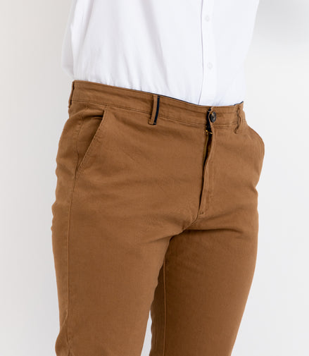 PANTALÓN GABARDINA CAMELLO CORTE REGULAR