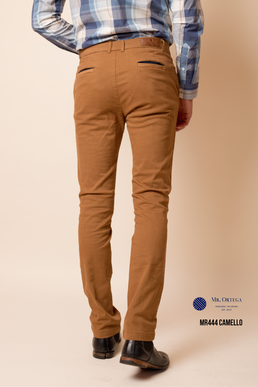 PANTALON DE GABARDINA CAMELLO