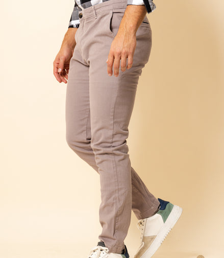 PANTALÓN GABARDINA GRIS