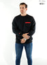 SUDADERA CUELLO REDONDO NEGRO